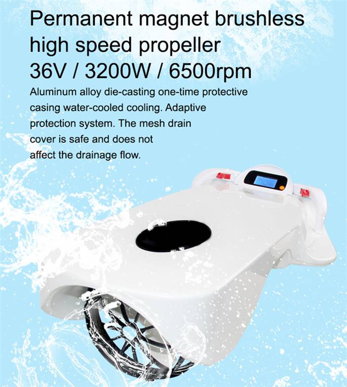 3200W Powerful Electric Jet Surfboard, Jet Water Scooter, Underwater Robot